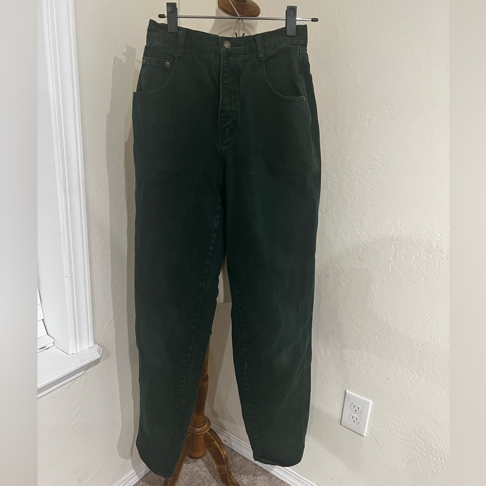 Vintage Nuovo county seat high waist emerald jeans size 7/8 long